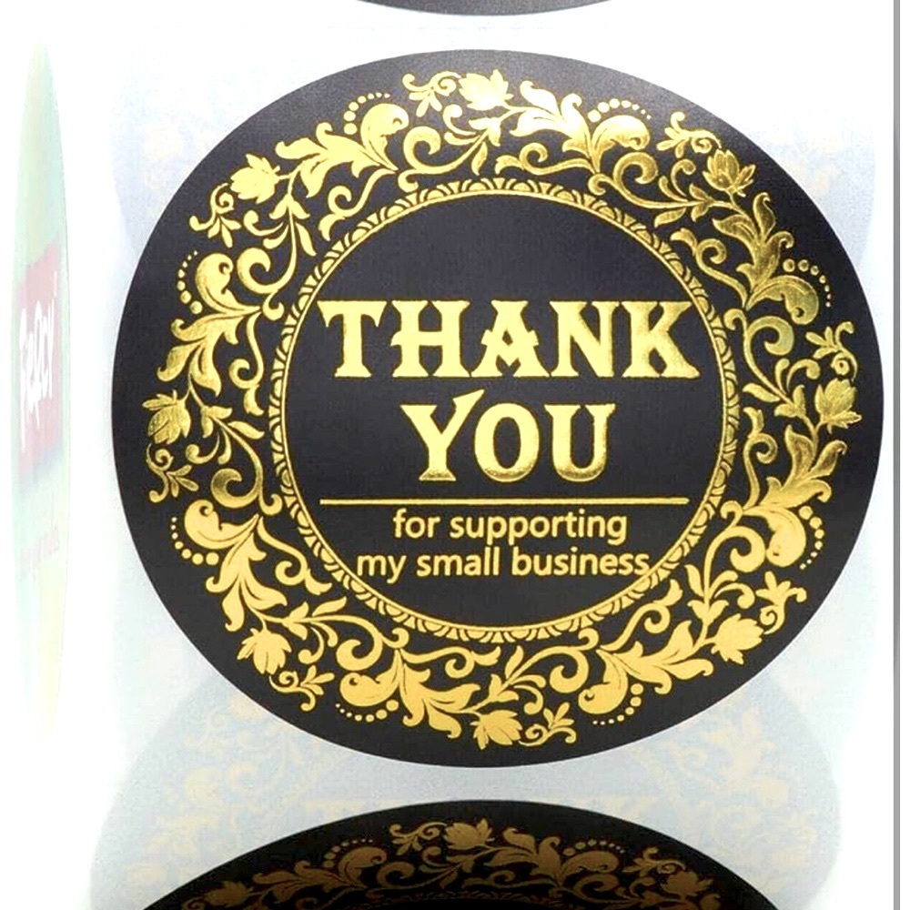 🎉 50 Elegant Black with gold - 2 inch